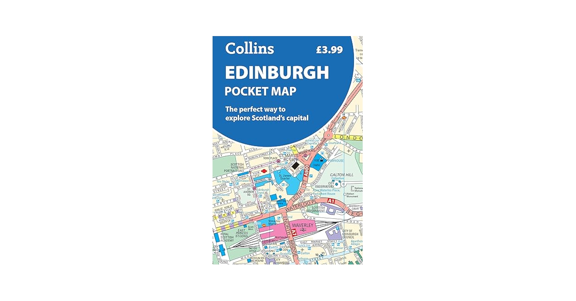 入手不可能！絶版・エディンバラ詳細地図・COLLINS発行 Edinburgh Pocket Map: The perfect way to explore Edinburgh